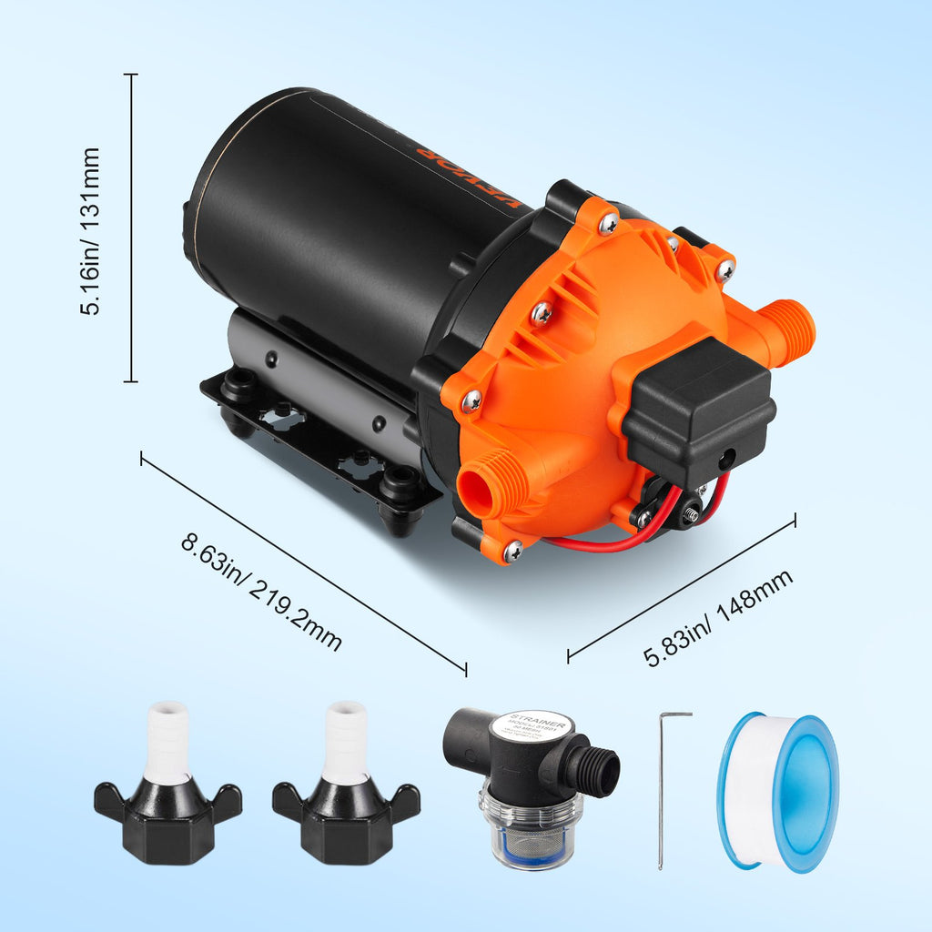 Vandens membraninis siurblys VEVOR NMDP52-G55-70-12, 12V