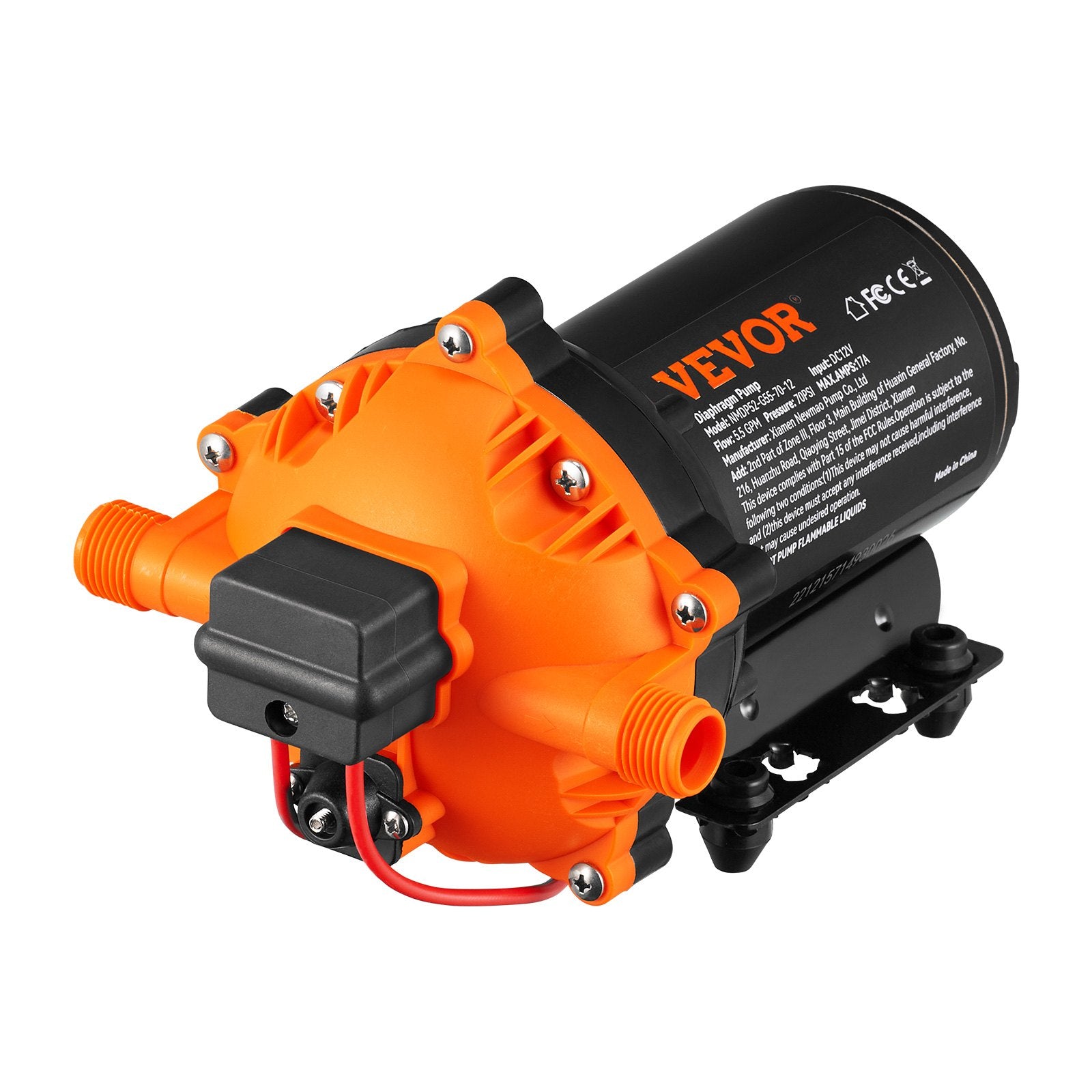 Vandens membraninis siurblys VEVOR NMDP52-G55-70-12, 12V