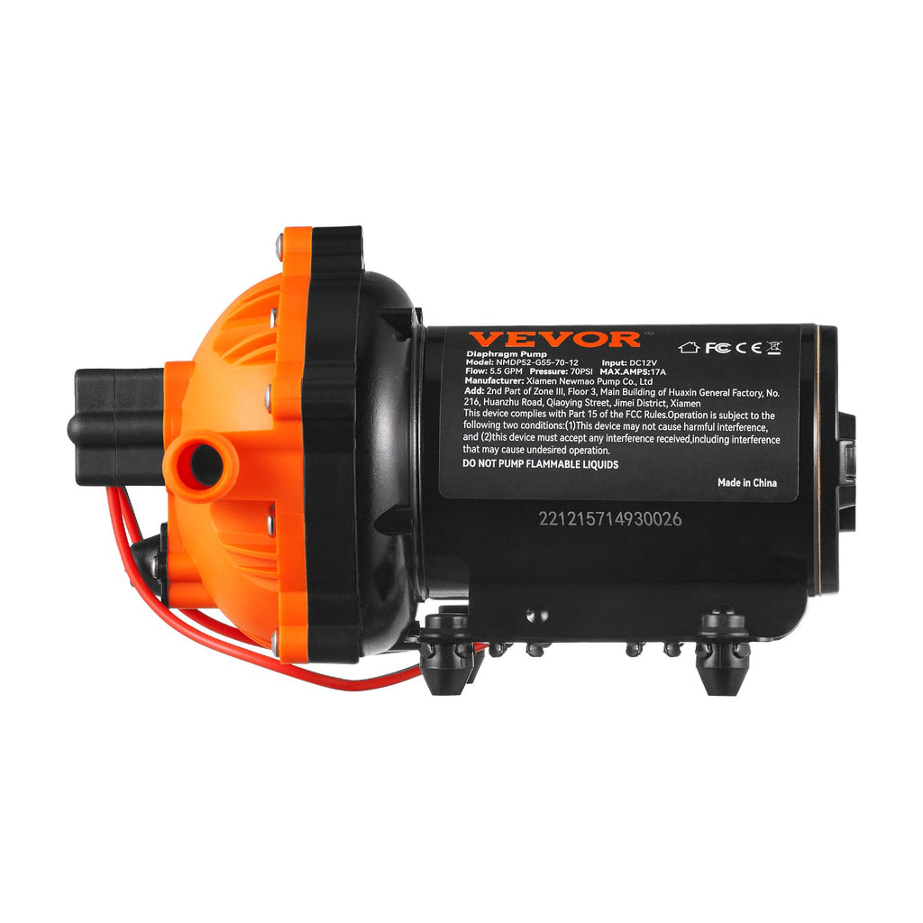 Vandens membraninis siurblys VEVOR NMDP52-G55-70-12, 12V