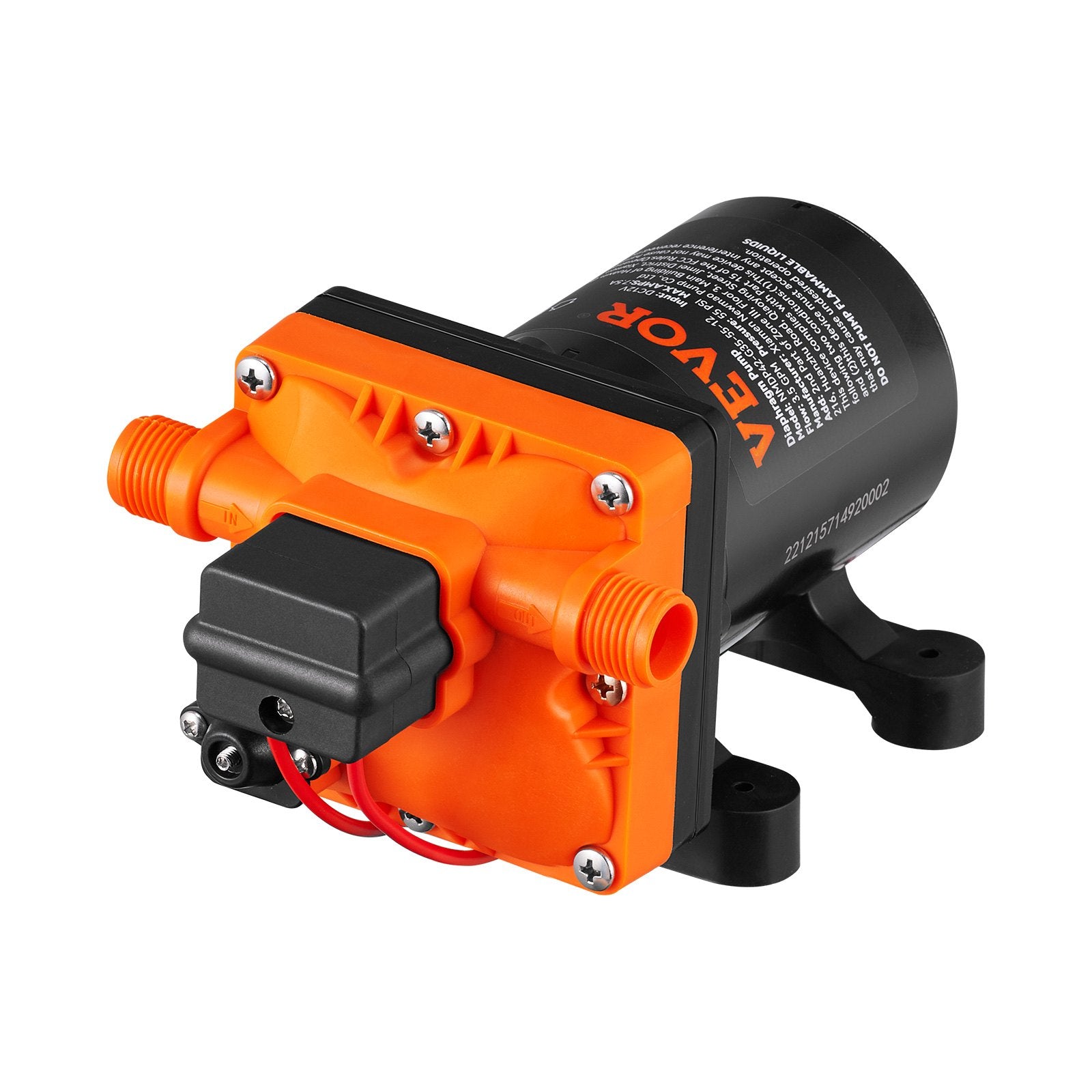Vandens diafragminis siurblys VEVOR NMDP42-G35-55-12, 13,25 l/min