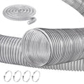 Dulkių siurbimo žarna VEVOR 4" x 50', PVC su plienine vija