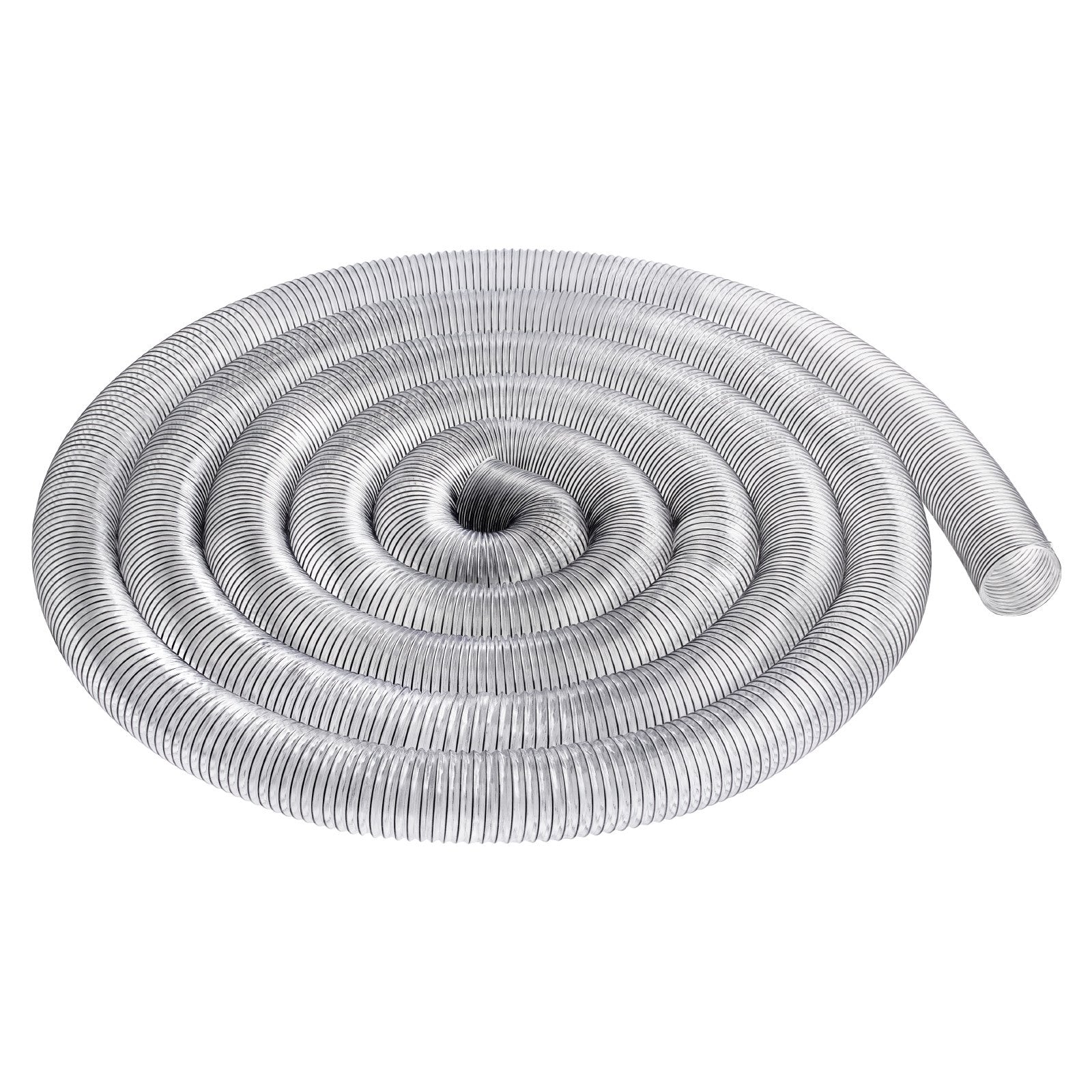 Dulkių siurbimo žarna VEVOR 4" x 50', PVC su plienine vija