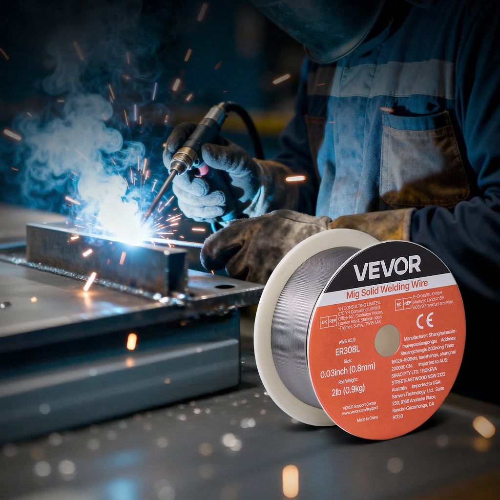 MIG suvirinimo viela VEVOR ER308L, 0,8 mm / 0,9 kg