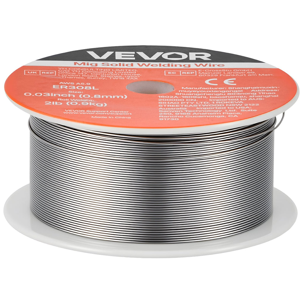 MIG suvirinimo viela VEVOR ER308L, 0,8 mm / 0,9 kg