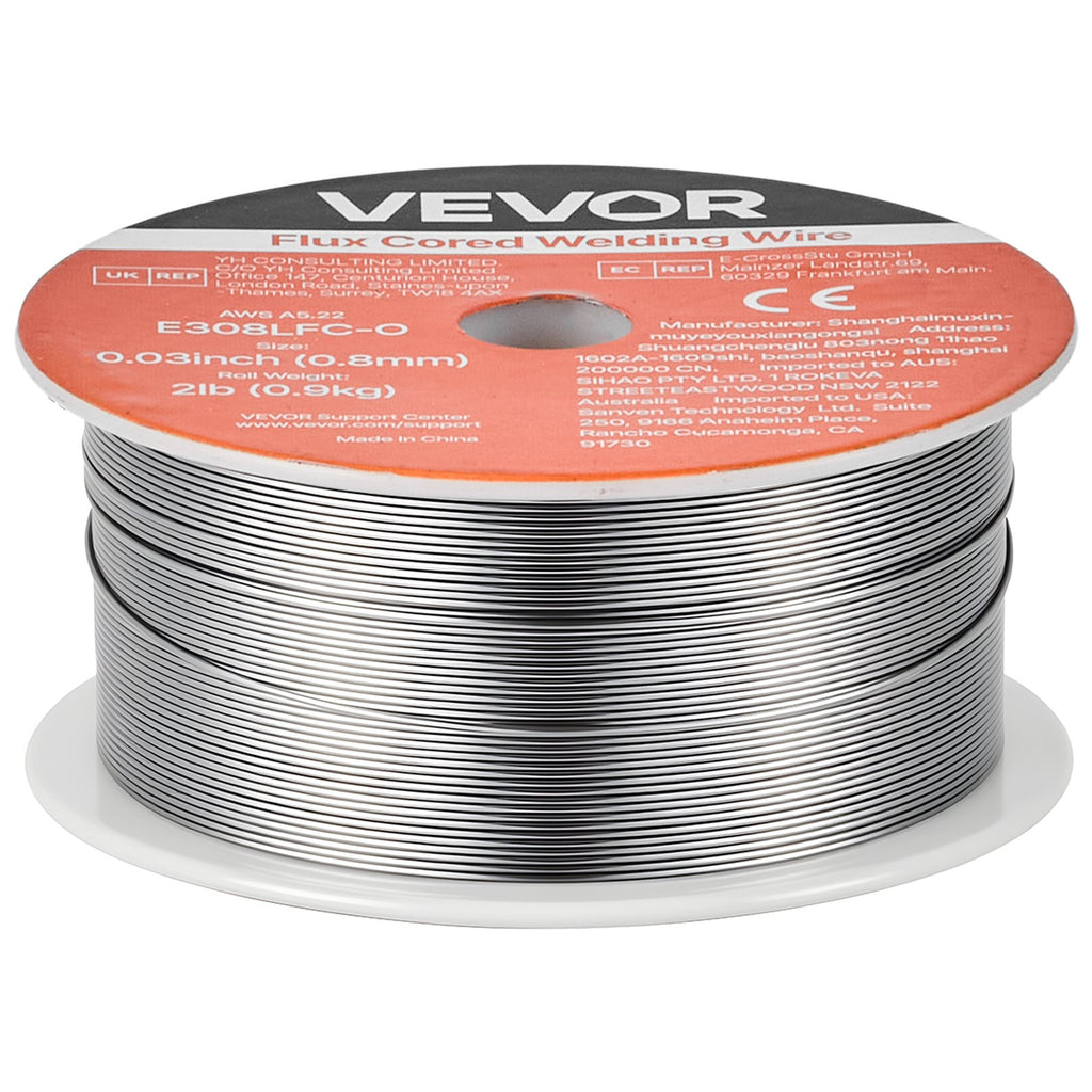 Suvirinimo viela VEVOR E308LFC-O, 0,8 mm