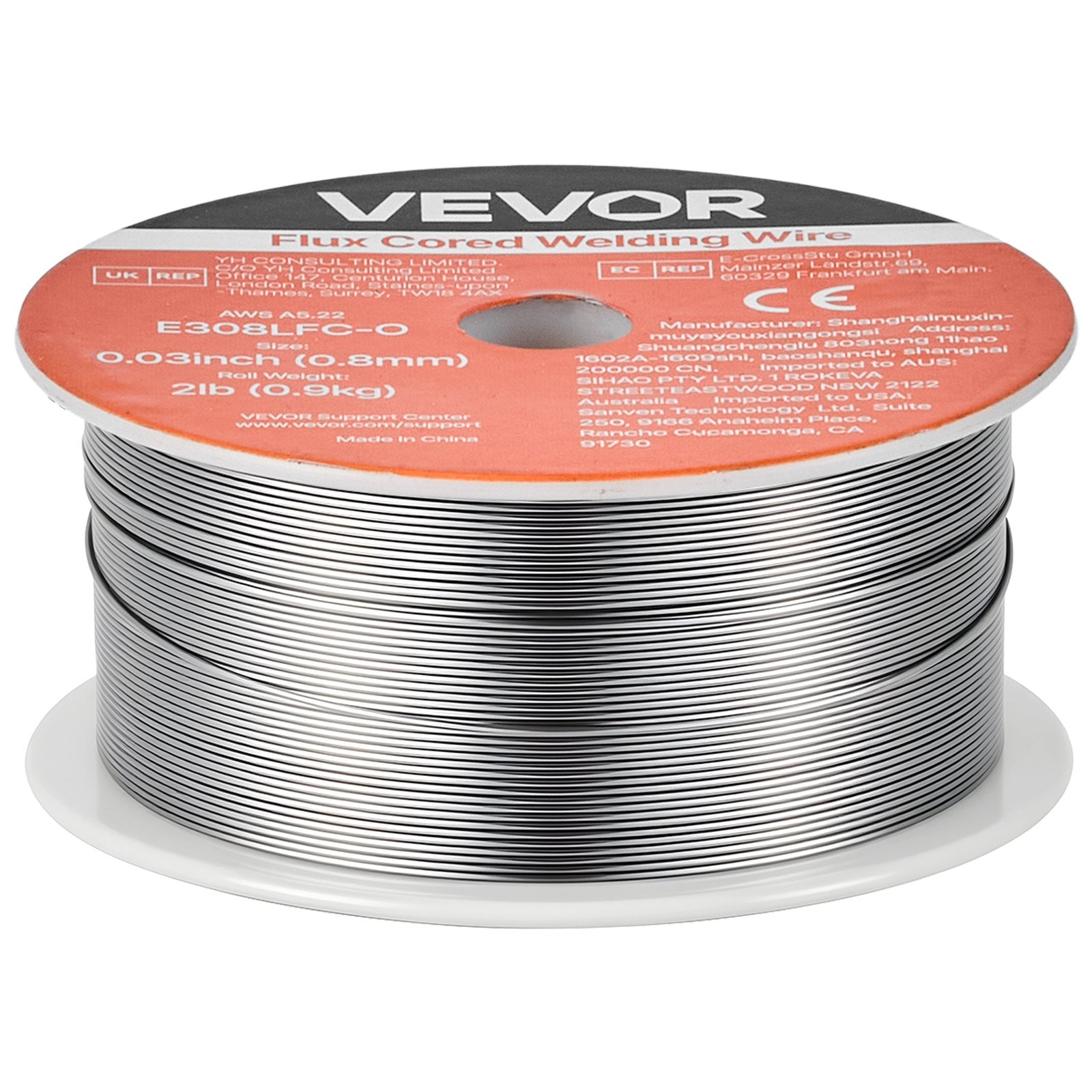Suvirinimo viela VEVOR E308LFC-O, 0,8 mm