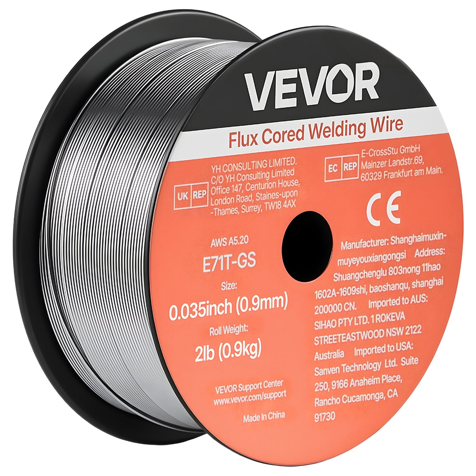 Suvirinimo viela VEVOR E71T-GS, 0.9 mm