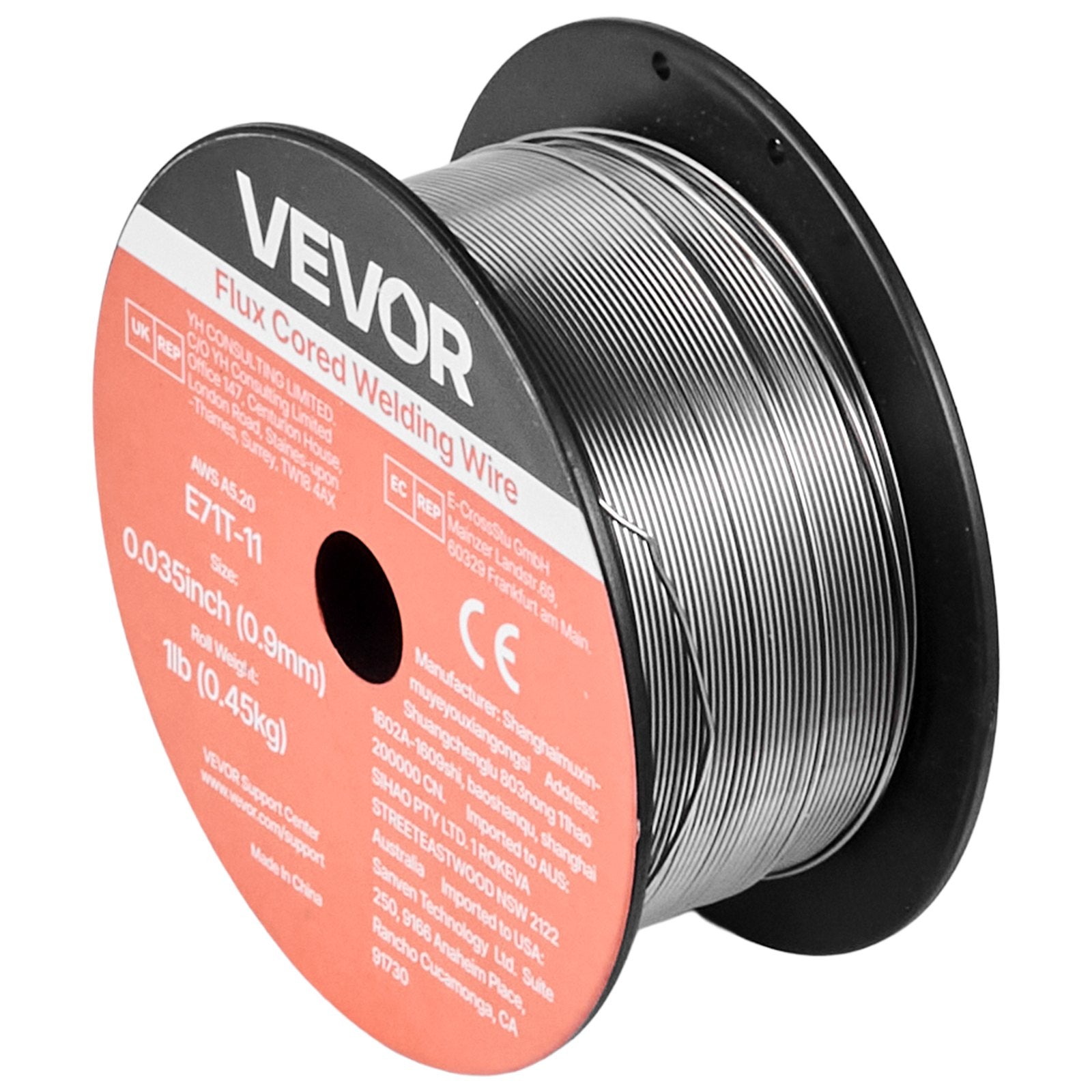 Suvirinimo viela su fliusu VEVOR E71T-11, 0,9 mm, 3 vnt.