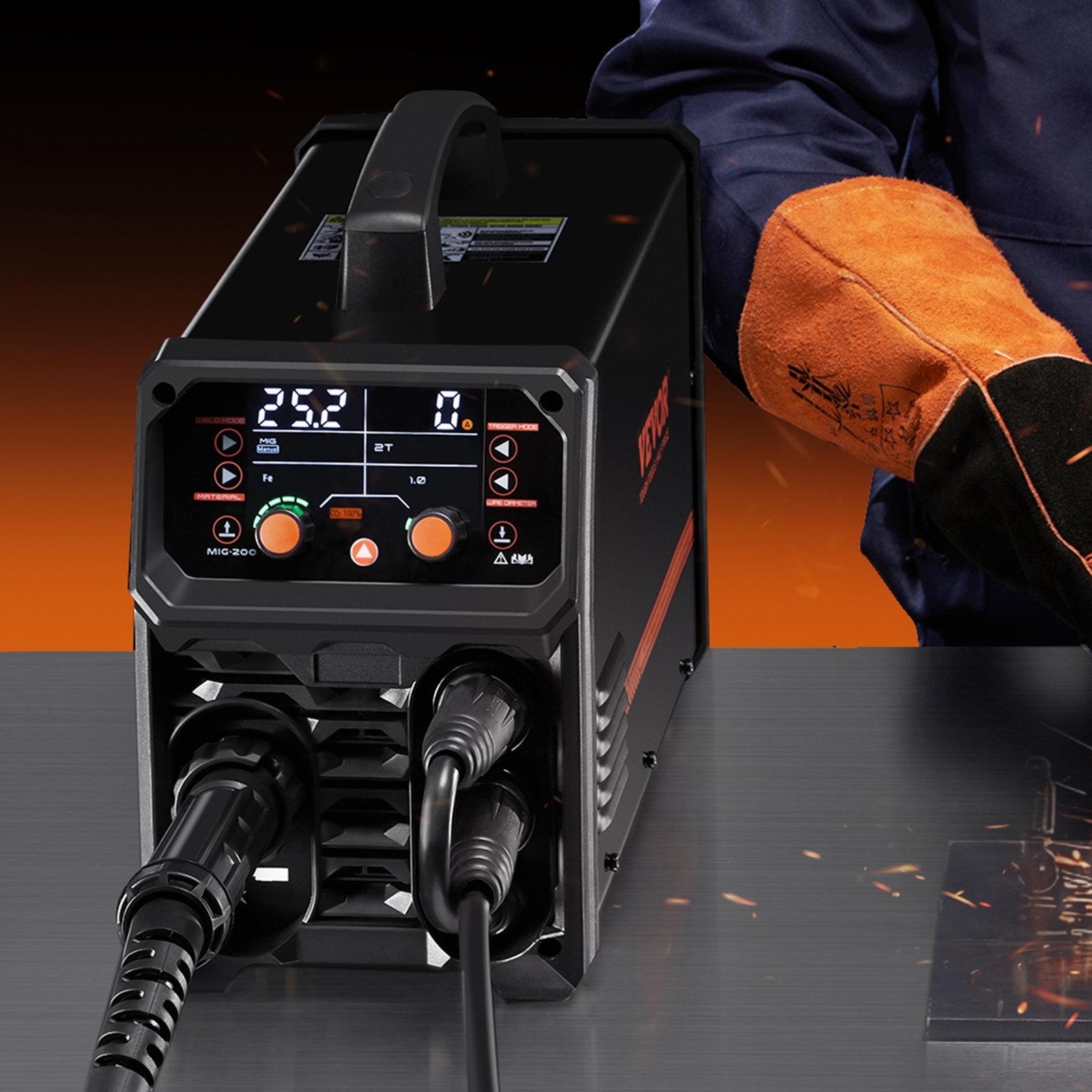 Suvirinimo aparatas VEVOR MIG-200, 200A