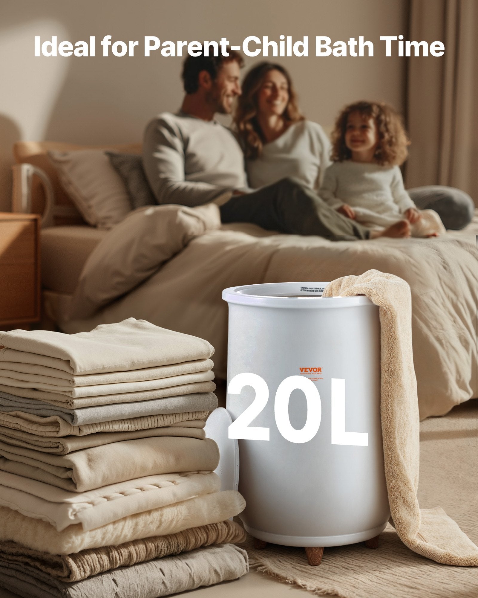 Rankšluosčių šildytuvas VEVOR E1819Z-US, 20 l talpa