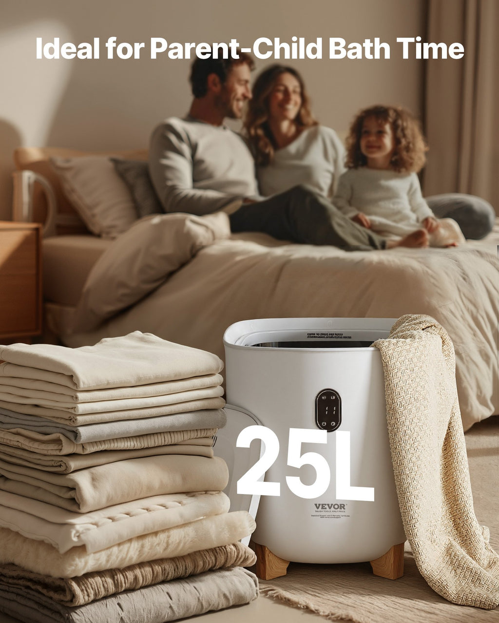 Rankšluosčių šildytuvas VEVOR E1676, 25 l
