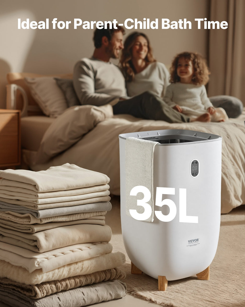 Rankšluosčių šildytuvas VEVOR E1672, 35 l talpa