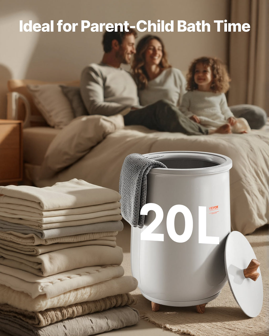 Rankšluosčių šildytuvas VEVOR E1819Z, 20 l talpa
