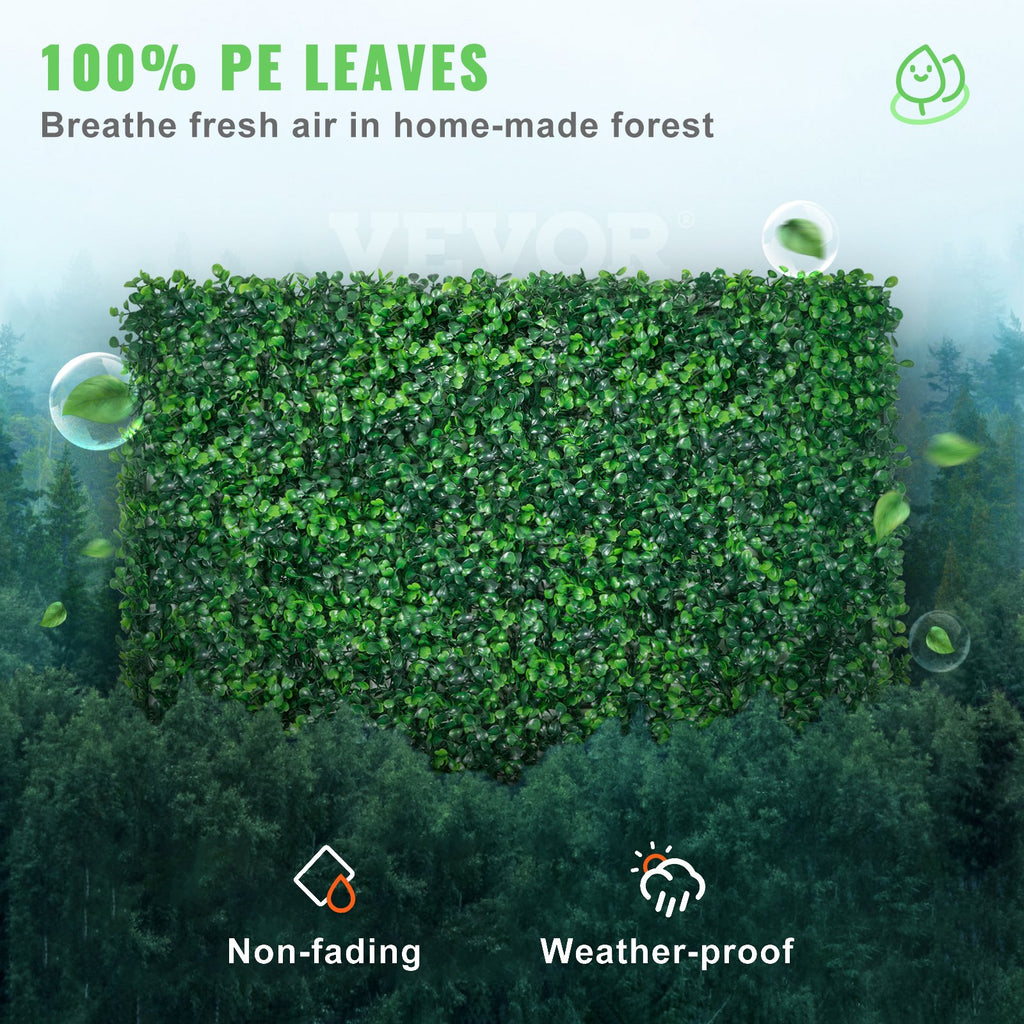 Dirbtinės gyvatvorės panelės VEVOR Boxwood, 12 vnt. (60x40 cm)