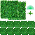 Dirbtinės buksmedžio sienelės panelės VEVOR 24 vnt., 25x25 cm