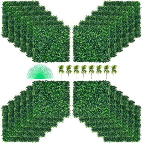 Dirbtinės gyvatvorės panelės VEVOR Boxwood Panel, 24 vnt. (50x50 cm)