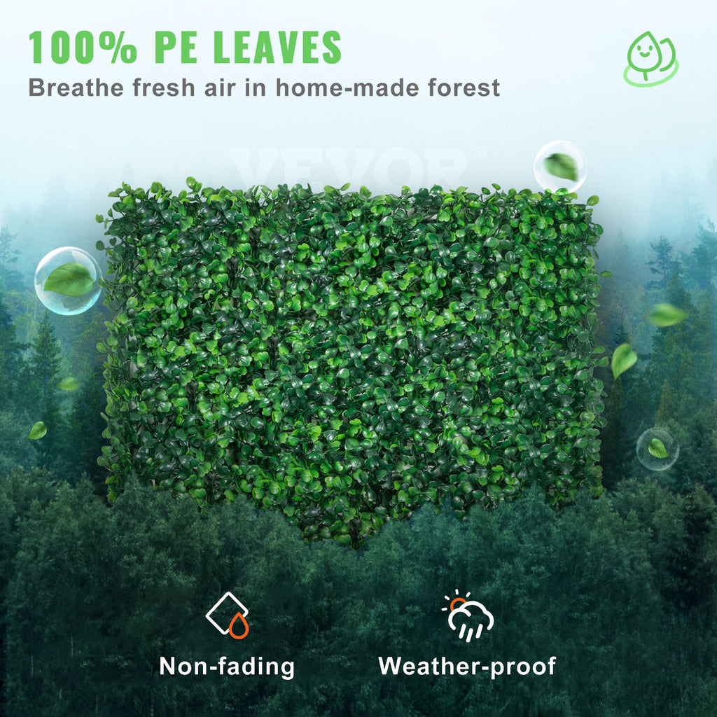 Dirbtinės gyvatvorės panelės VEVOR Boxwood Panel, 24 vnt. (50x50 cm)