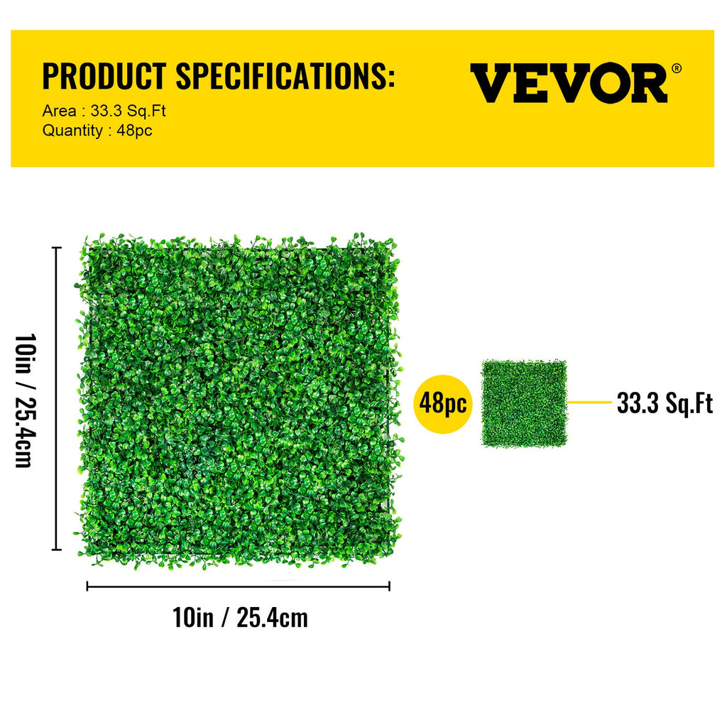 Dirbtinė gyvatvorė VEVOR Boxwood Panel, 48 vnt.