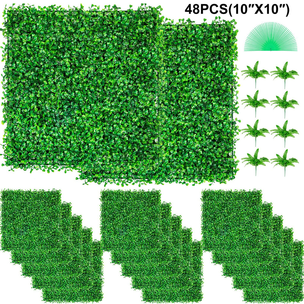 Dirbtinė gyvatvorė VEVOR Boxwood Panel, 48 vnt.