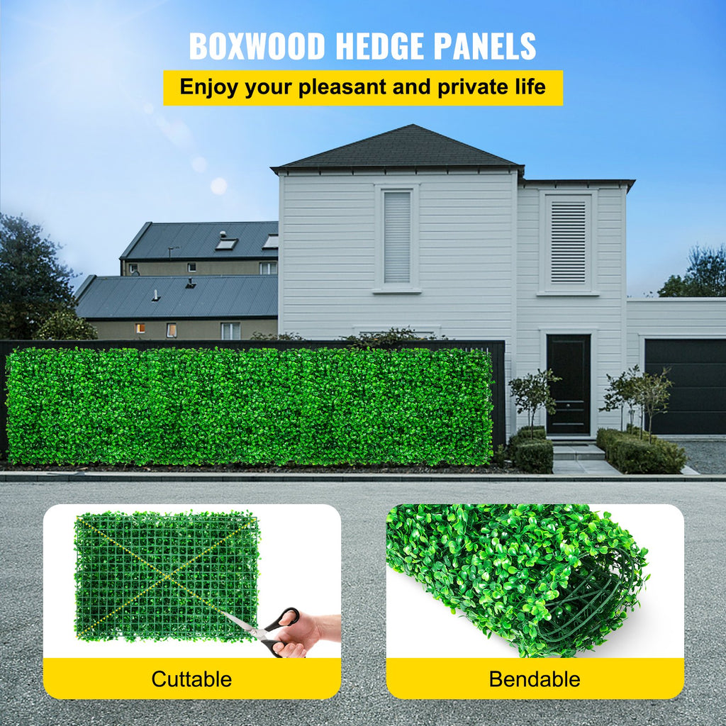 Dirbtinė gyvatvorė VEVOR Boxwood Panel, 4 vnt. (60x40 cm)