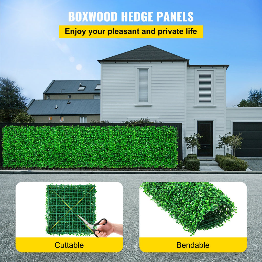 Dirbtinė gyvatvorė VEVOR Boxwood Panel, 50x50 cm, 6 vnt.