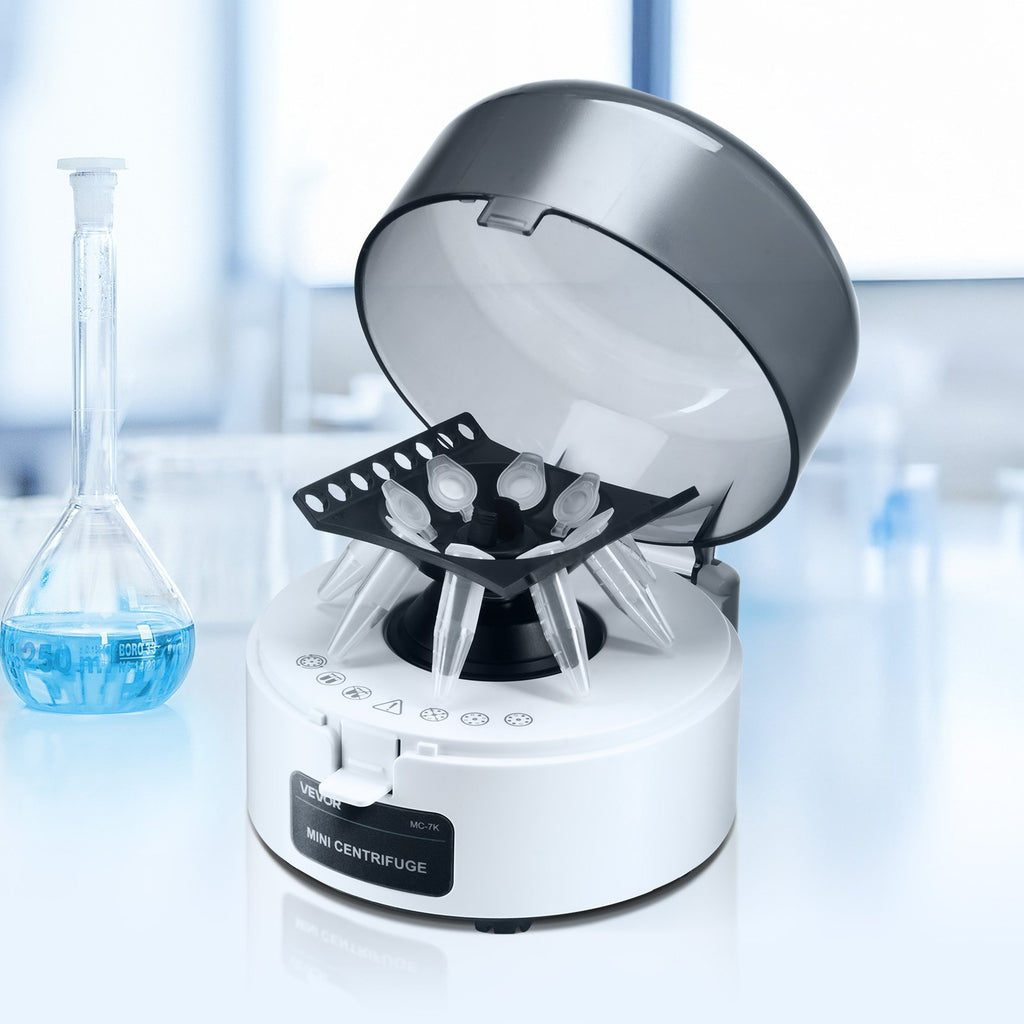 Mini laboratorinė centrifugė VEVOR MC-7K, 7000 sūk./min.