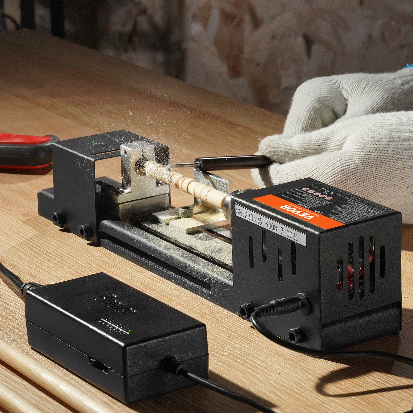 Mini medžio tekinimo staklės VEVOR HS001, 96W
