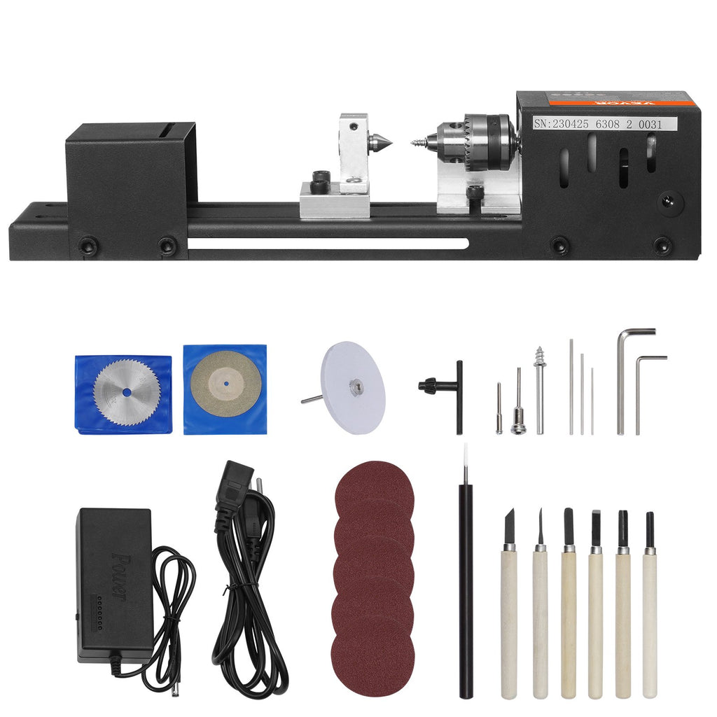 Mini medžio tekinimo staklės VEVOR HS001, 96W