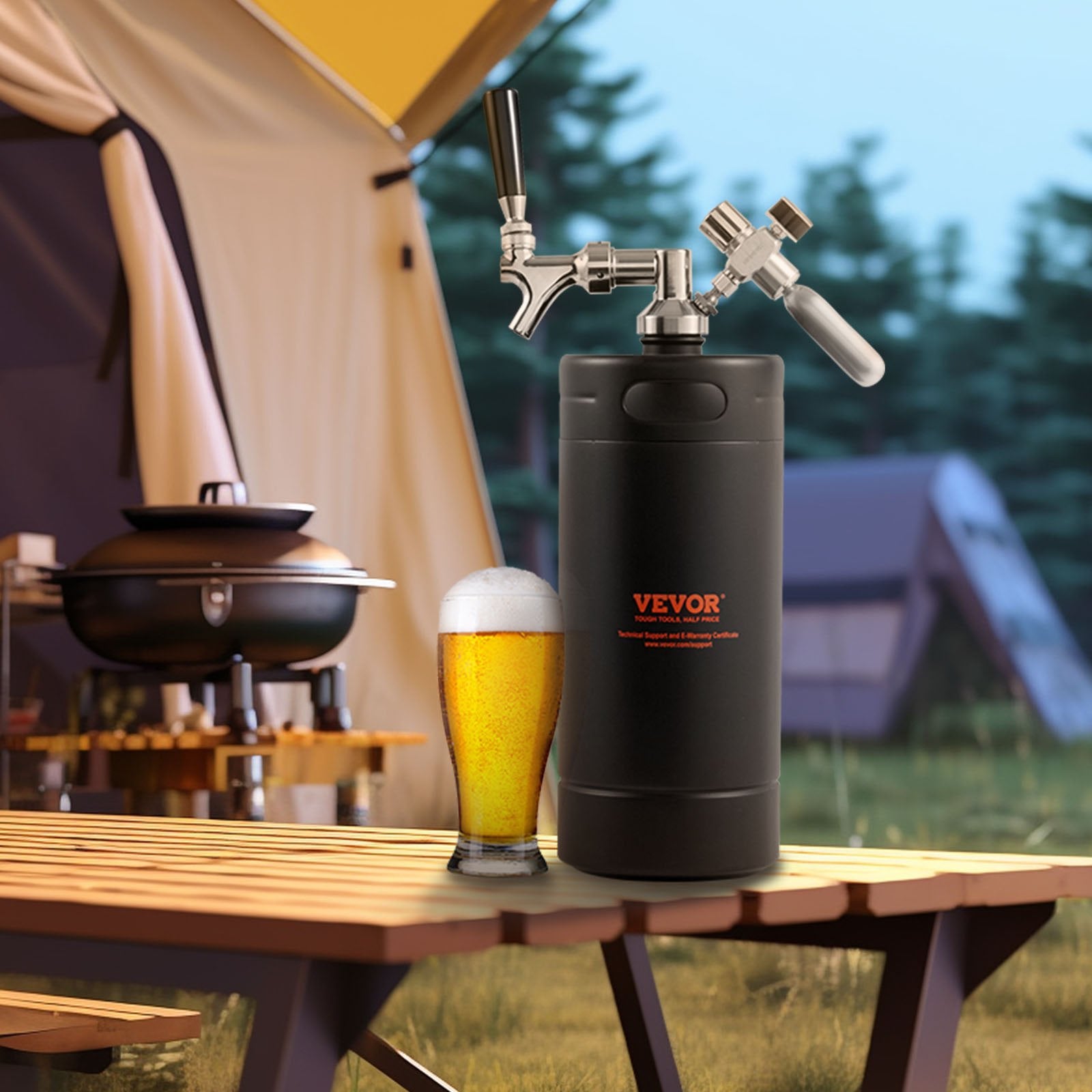Alaus pilstymo sistema VEVOR KIT BEER-12 4L-2B, 4 l talpos