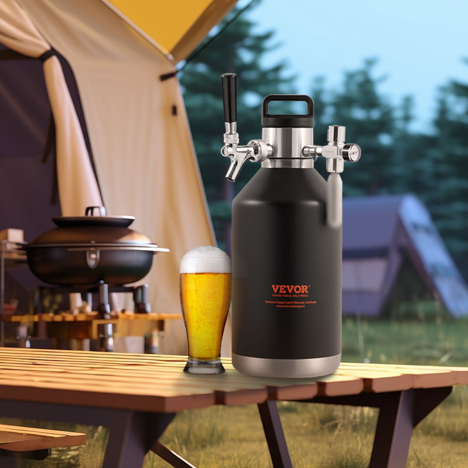 Alaus pilstymo sistema VEVOR KIT BEER-23, 4 l talpos