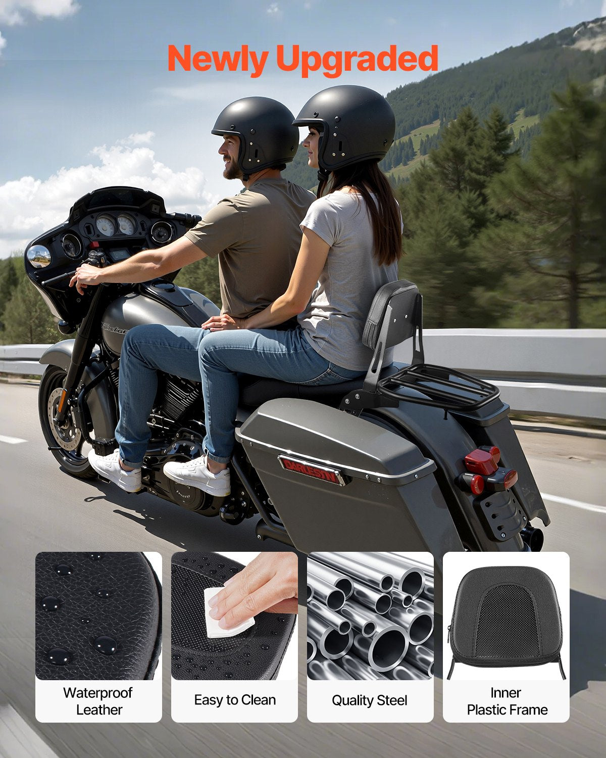 Motociklo atlošas su bagažine VEVOR Honda Rebel CMX 1100, 445 mm aukštis