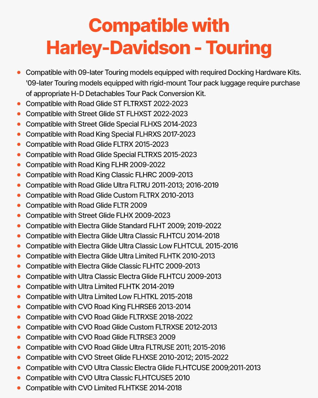 Motociklo atlošas su bagažine VEVOR 1504, skirtas Harley-Davidson Touring