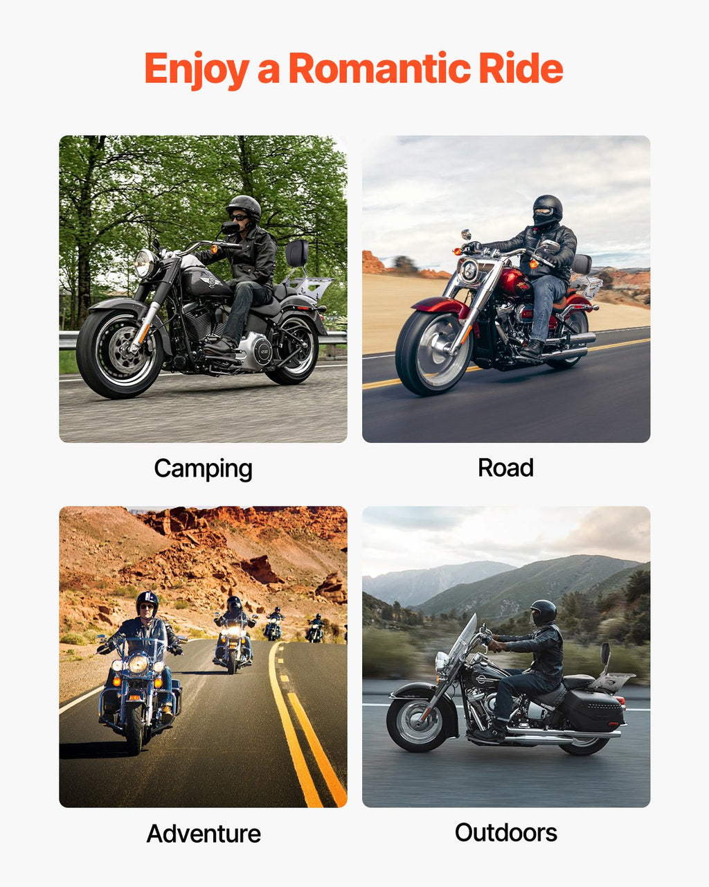 Motociklo atlošas su bagažine VEVOR 1504, skirtas Harley-Davidson Touring