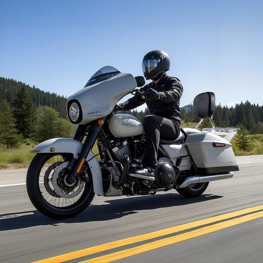 Motociklo atlošas su bagažine VEVOR 1504, skirtas Harley-Davidson Touring