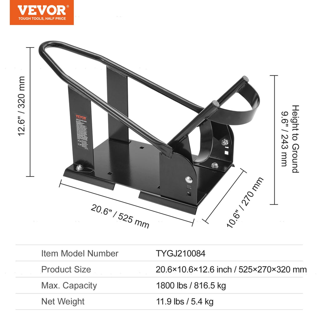 Motociklo ratų laikiklis VEVOR TYGJ210084, iki 816,5 kg