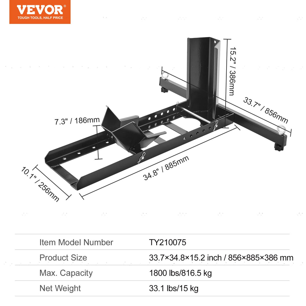 Motociklo ratų laikiklis VEVOR TY210075, 816,5 kg keliamoji galia
