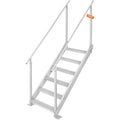 Aliuminio kopėčios lieptui VEVOR 6 pakopų, reguliuojamas aukštis 109-130 cm