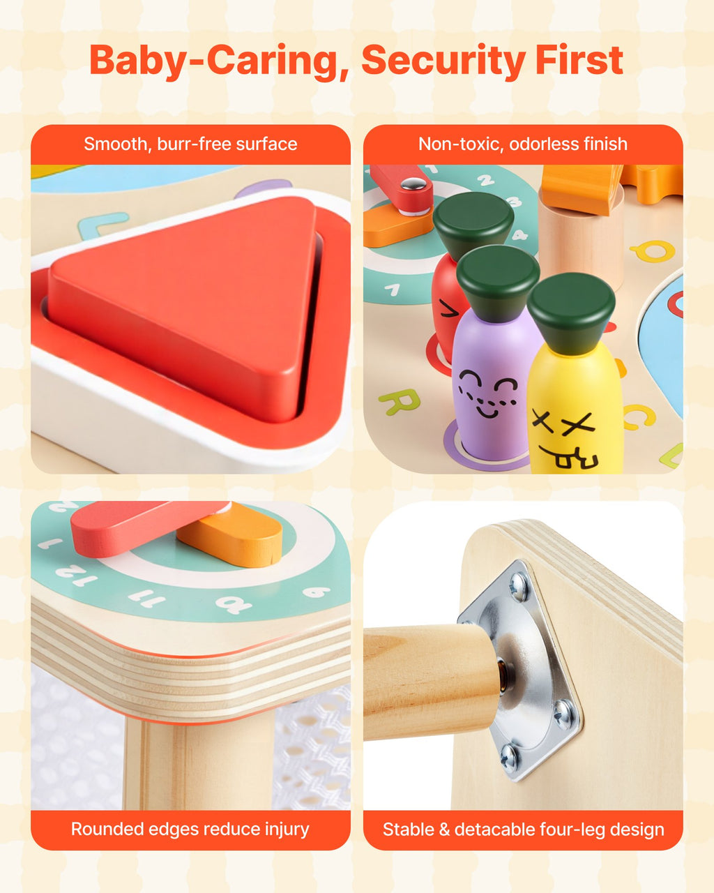 Montessori veiklos staliukas VEVOR AC8354, 8-in-1