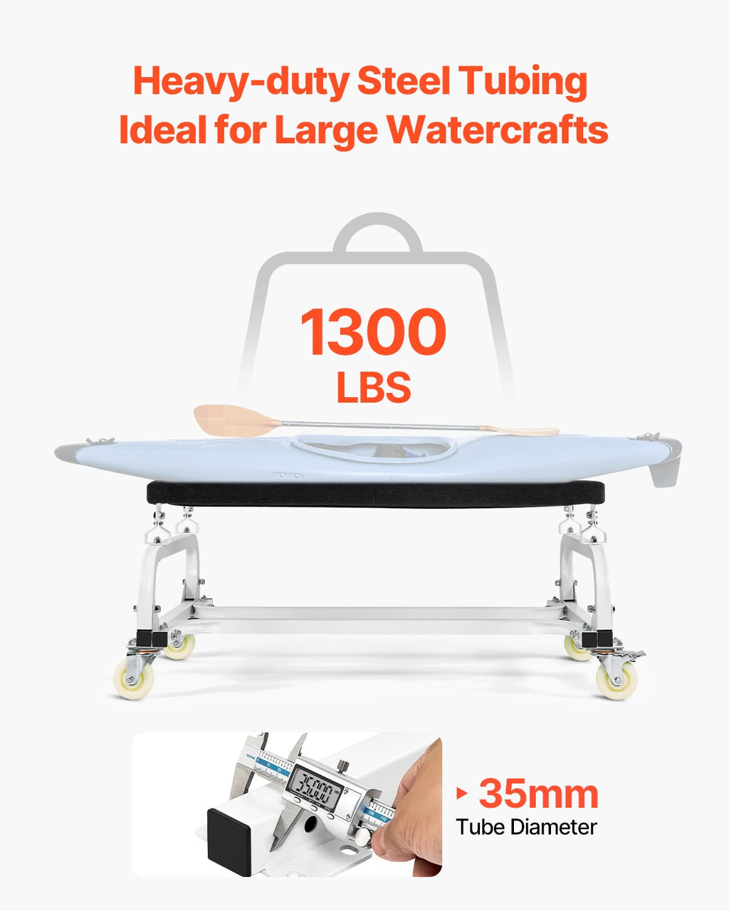 Vandens motociklų vežimėlis VEVOR RYT-1300, 590 kg keliamoji galia