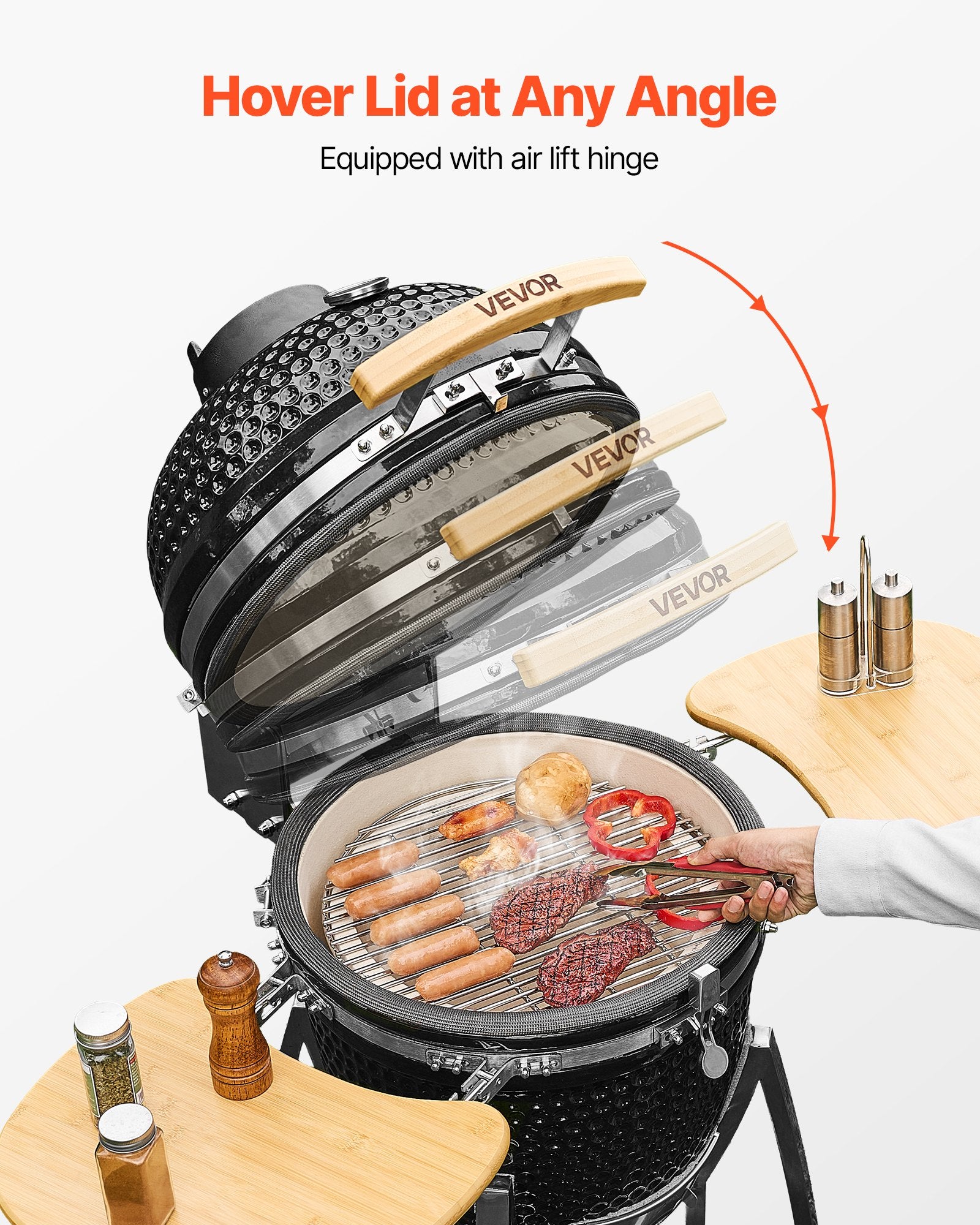 Kamado kepsninė VEVOR AU-18, 450 mm skersmens