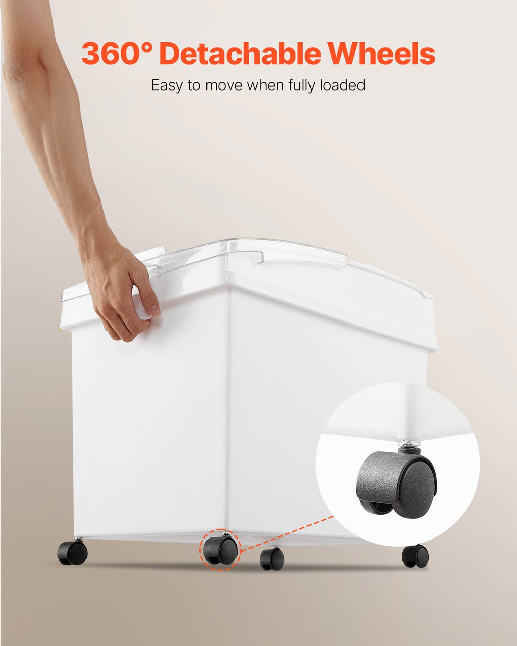 Ingredientų talpų rinkinys VEVOR F-8891, 40 l (3 vnt.)