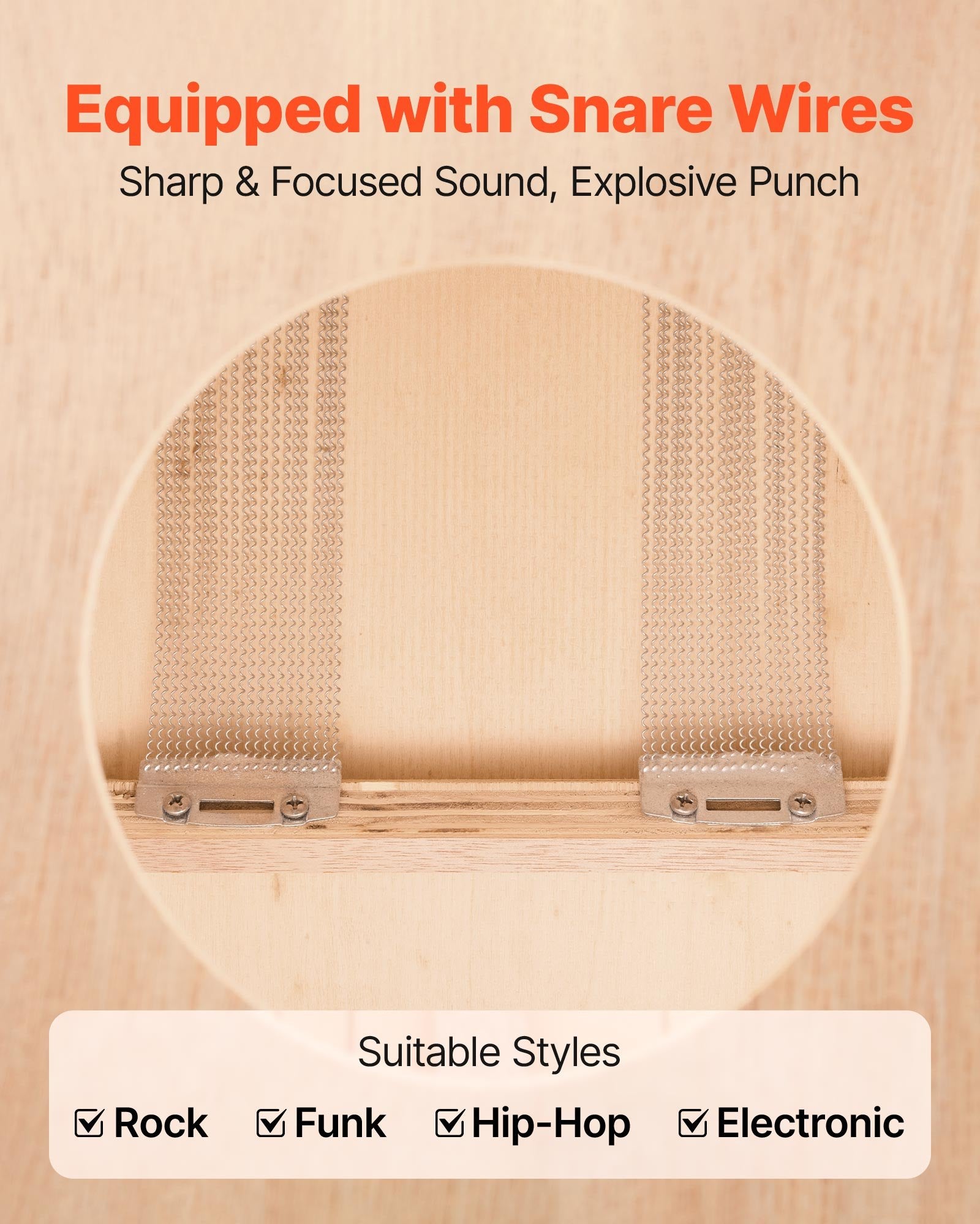 Kachonas (Cajon) VEVOR SN10-A1, 255 x 255 x 380 mm