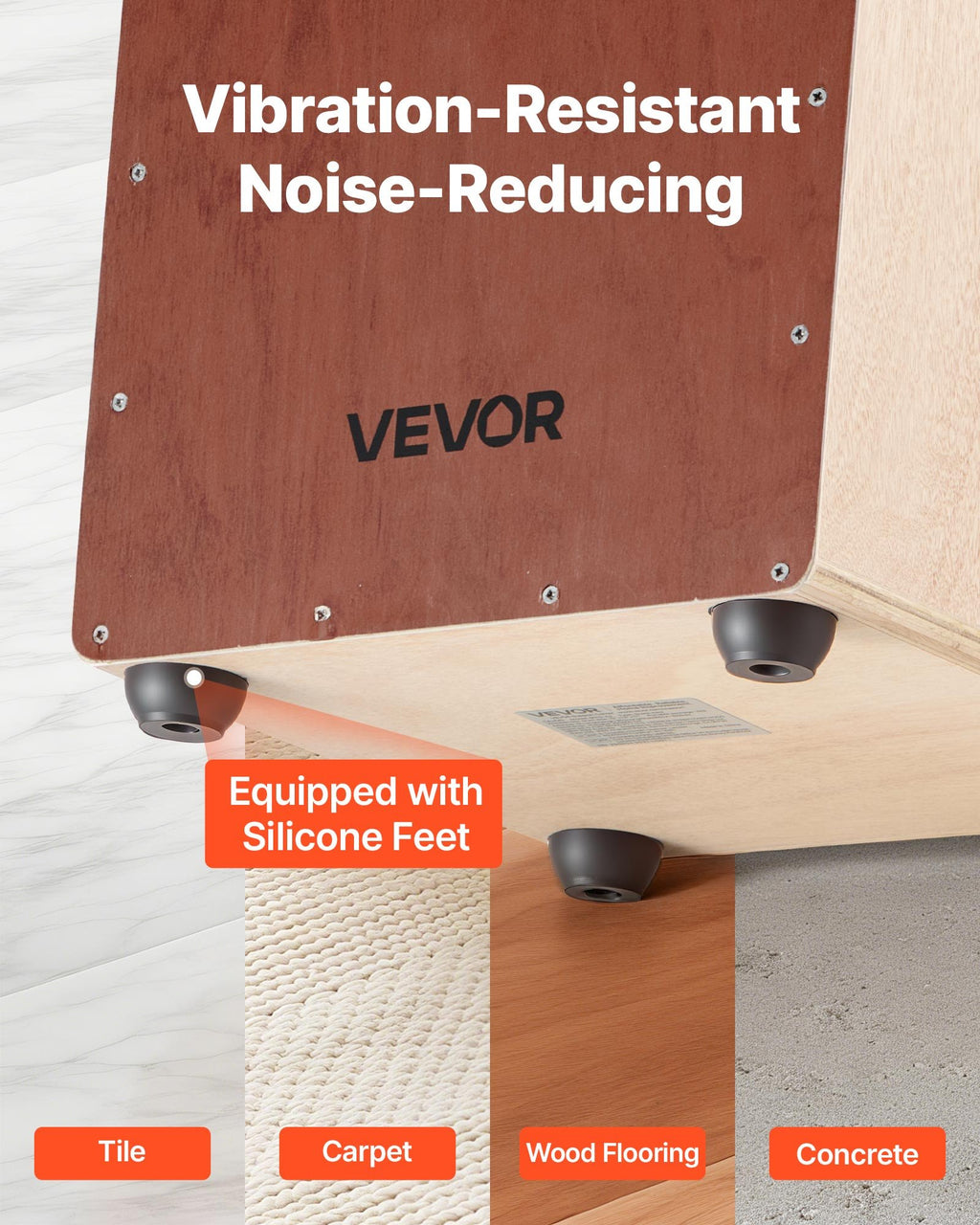 Kachonas (Cajon) VEVOR SN10-A1, 255 x 255 x 380 mm