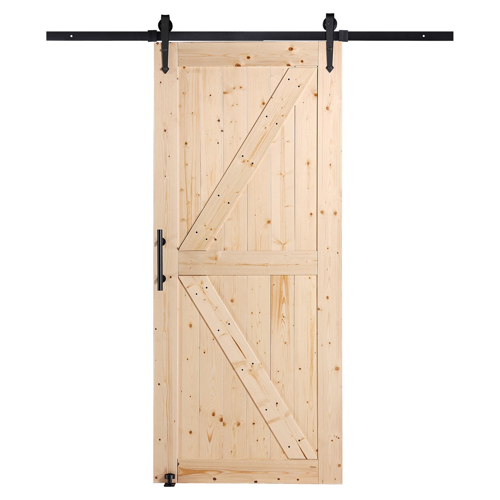 Stumdomos tvarto tipo durys su furnitūra VEVOR 36AK, 91x213 cm