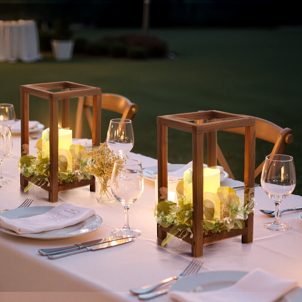 Mediniai vestuviniai žibintai VEVOR ZD-HL01, 12 vnt. rinkinys