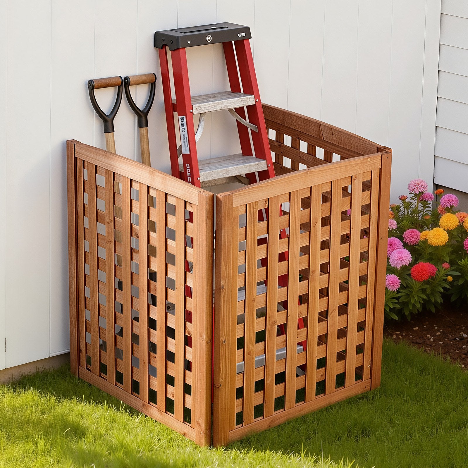 Medinė dekoratyvinė tvorelė VEVOR SS003, 810 x 960 mm