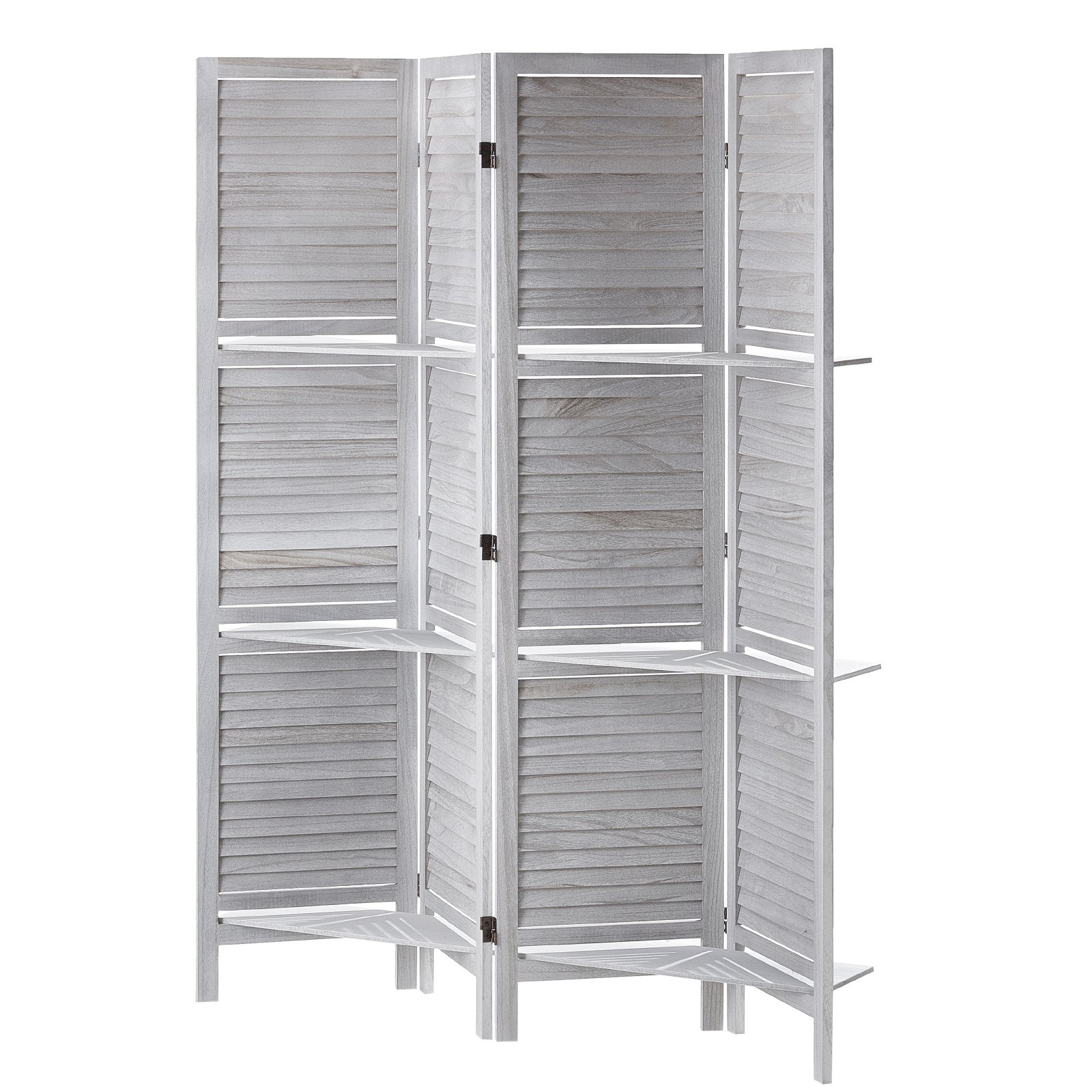 Medinė kambario pertvara VEVOR SS-003-4P-WH, 4 dalių, 170 cm aukščio