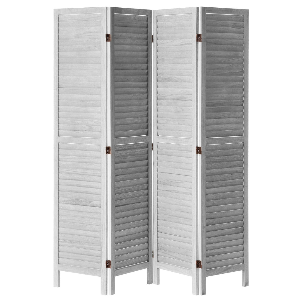Medinė kambario pertvara VEVOR SS-004-4P-WH, 4 dalių, 170 cm