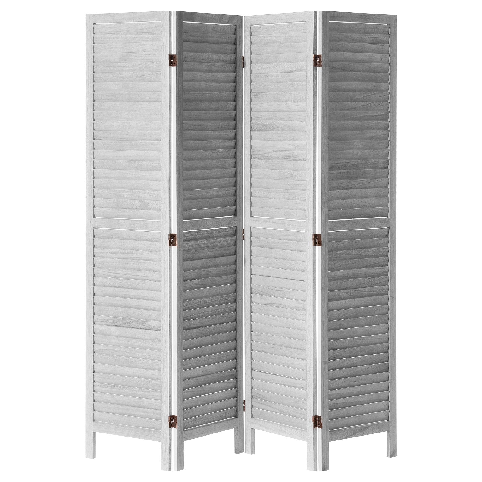 Medinė kambario pertvara VEVOR SS-004-4P-WH, 4 dalių, 170 cm