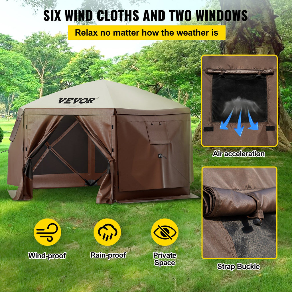Gazebo palapinė VEVOR VV-CGT-1010, 3x3 m